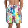 Amextrian Mens Quick Dry Swim Trunks with Mesh Lining,Colourful Pineapple,Summer Surf Long Beach Pants Board Shorts Bathing Suits XL view 2