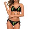 Big Dill Pickle Women's Bikini Set Two Piece Swimsuit Halter Bathing Suit Swimwear L view 1