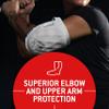 G-Form Shockwave Fastpitch Elbow Guard - Softball Elbow Pad - Washable Protective Guard for Women & Girls - Flexible & Breathable Elbow Sleeve Guard - White, Adult L/XL view 3