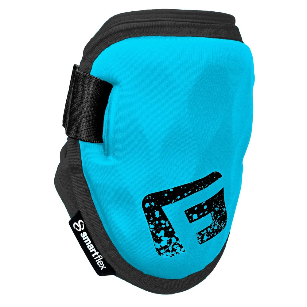 G-Form Shockwave Fastpitch Elbow Guard - Softball Elbow Pad - Washable Protective Guard for Women & Girls - Flexible & Breathable Elbow Sleeve Guard - Neon Blue, Adult L/XL
