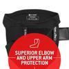 G-Form Shockwave Fastpitch Elbow Guard - Softball Elbow Pad - Washable Protective Guard for Women & Girls - Flexible & Breathable Elbow Sleeve Guard - Neon Blue, Adult L/XL view 3