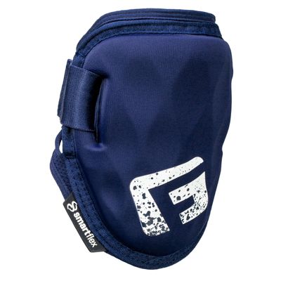 G-Form Shockwave Fastpitch Elbow Guard - Softball Elbow Pad - Washable Protective Guard for Women & Girls - Flexible & Breathable Elbow Sleeve Guard - Navy, Adult L/XL