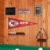 WinCraft Chiefs AFC Champions and Super Bowl 2023 LVII Bound Full Size Large Pennant view 2