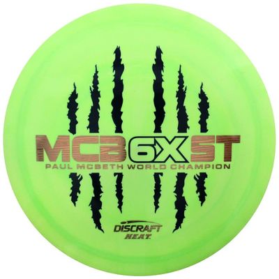 Discraft Limited Edition Paul McBeth 6X Commemorative McBeast Stamp ESP Heat Distance Driver Golf Disc - 173-174g
