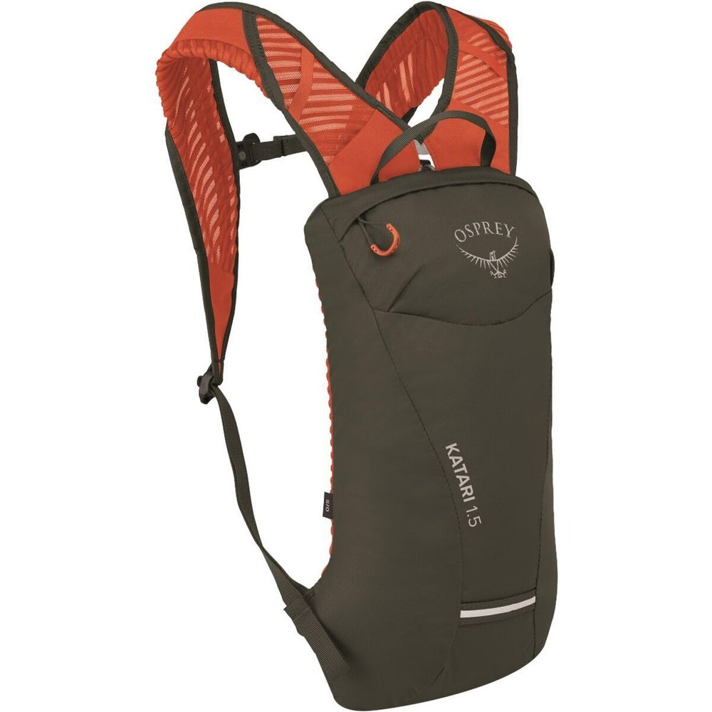 Osprey Katari 1.5L Men's Biking Backpack with Hydraulics Reservoir, Green Creek