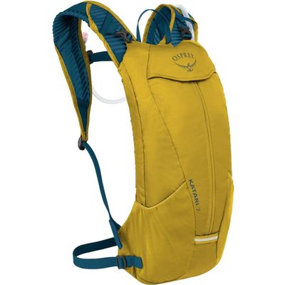 Osprey Katari 7L Men's Biking Backpack with Hydraulics Reservoir, Primavera Yellow