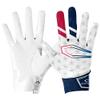 Cutters Limited Edition Football Gloves - Rev Pro 5.0 - Ultra Grip No Slip Wide Receiver (1 Pair) (Stars & Stripes, Large) view 1