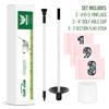 Golf Practice Pin Flags with USA Numbers, 8x6 Inch, Set of 3, Includes 3-ft Fiberglass Flagstick, Ball Retriever, 4-Inch Hole Cup (Numbered Set of 3) view 3