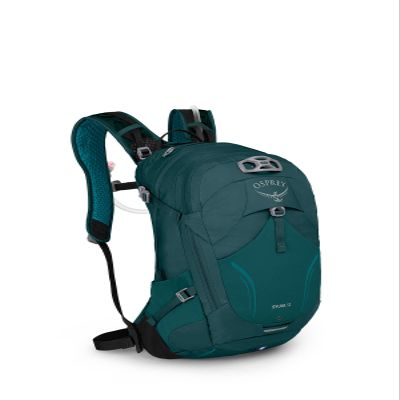 Osprey Sylva 12L Women's Biking Backpack with Hydraulics Reservoir, Baikal Green