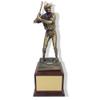 SHOP AWARDS AND GIFTS Baseball Player Figurine Trophy with Custom Plate, Sports Engravable Customizable Award, Personalized, 12 1/2 Inch, Brass view 1