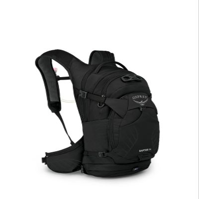 Osprey Raptor 14L Men's Biking Backpack with Hydraulics Reservoir, Black