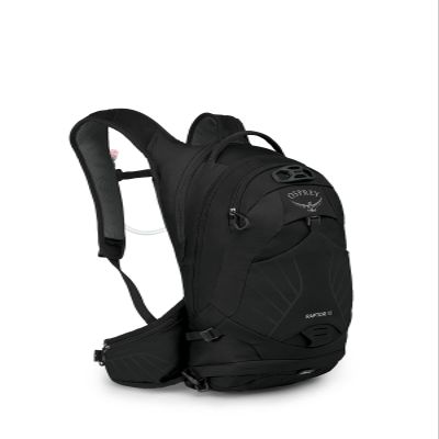 Osprey Raptor 10L Men's Biking Backpack with Hydraulics Reservoir, Black