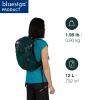 Osprey Sylva 12L Women's Biking Backpack with Hydraulics Reservoir, Space Travel Grey view 2