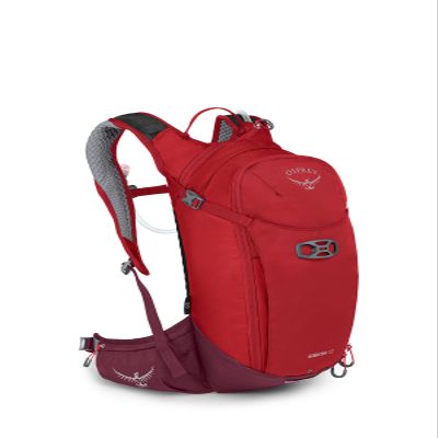 Osprey Siskin 12L Men's Biking Backpack with Hydraulics Reservoir, Ultimate Red