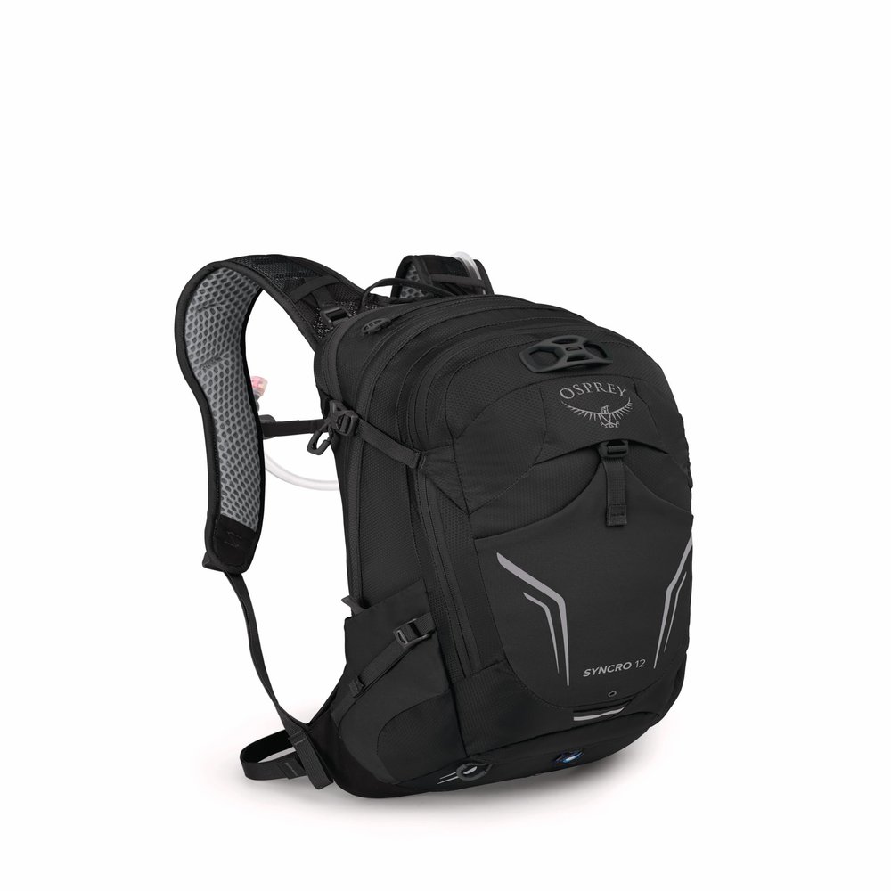 Osprey Syncro 12L Men's Hiking Backpack with Hydraulics Reservoir, Black