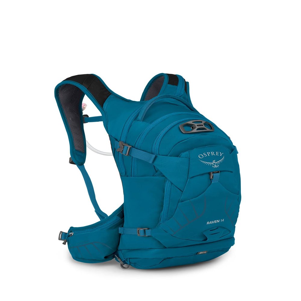 Osprey Raven 14L Women's Biking Backpack with Hydraulics Reservoir, Waterfront Blue