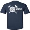 FAIR GAME Fire Rescue T-Shirt Firefighter-Maltese Cross-Navy-M view 3