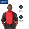 Osprey Siskin 12L Men's Biking Backpack with Hydraulics Reservoir, Postal Blue view 2