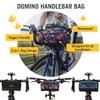 Po Campo Domino Handlebar Bag - Large, Waterproof Bicycle Storage Baskets for Front Mount - Lightweight Bike Bags That Convert To Crossbody (Meadow) view 2