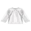 Hansber Kids Girls Boys Metallic Shiny T-Shirt Solid Long Sleeve Tees Dance Performance Tops Party Wear Metallic,Silver 15-16 view 4