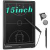 Newnaivete Electronic Basketball Coach Board - Premium Tactical Marker Board with Large LCD Screen and Stylus Pen, Digital Rechargeable Basketball Training Equipment for Coach and Game Plan view 1