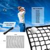 [10' x 20'] Practice Golf Net for Training - Suitable for Hockey, Baseball Batting Cage Divider Net - Heavy Duty Golf Sports Netting, Equipment - Use for Garage, Backyard Driving, Bounce Back view 4
