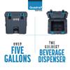 Cubix Outdoors, Quadrax 20QT 2-in-1 Beverage Dispenser Cooler, Holds drinks for 5 Days, Insulated Hard Ice Chest, Portable Drink & Water Coolers for Parties, Camping, Beach - Granite Grey view 2