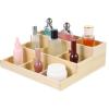 Zerodeko Wooden Multi-Layer Jewelry Storage Organizer Box with Dividers for Earrings Necklaces and Accessories 10.62X9.44X3.34 Inch Compact Jewelry Case for Home Bedroom and Dressing Table view 1