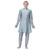 Women Muslim Swimsuits Plus Size Full Cover Swimsuit Modest Swimwear Islamic Burkini Hijab 3 Piece Long Sleeve Muslim Swim Shirts Pants Leggings Swim Bathing Suits Cap Sun Protection Rash Guard 4XL view 2