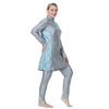 Women Muslim Swimsuits Plus Size Full Cover Swimsuit Modest Swimwear Islamic Burkini Hijab 3 Piece Long Sleeve Muslim Swim Shirts Pants Leggings Swim Bathing Suits Cap Sun Protection Rash Guard 5XL view 3