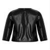 Hansber Kids Girls Boys Metallic Shiny T-Shirt Solid Long Sleeve Tees Dance Performance Tops Party Wear Metallic,Black 11-12 view 2