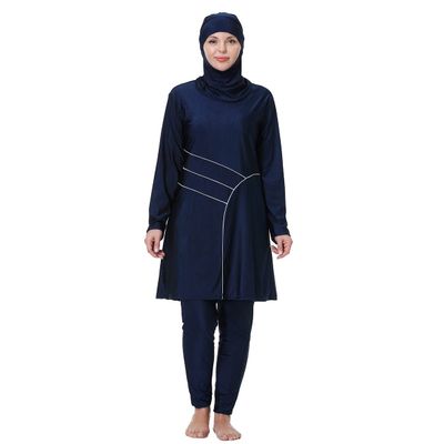 Plus Size Muslim Swimsuits for Women Modest Full Body Swimsuit Islamic Burkini Swimwear Plus Size Long Sleeve Pants Full Covered Hijab 3 Piece Sun Protection Rash Guard Bathing Suits Wetsuit 3XL