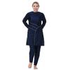 Plus Size Muslim Swimsuits for Women Modest Full Body Swimsuit Islamic Burkini Swimwear Plus Size Long Sleeve Pants Full Covered Hijab 3 Piece Sun Protection Rash Guard Bathing Suits Wetsuit 3XL view 3