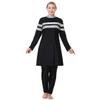 Plus Size Muslim Swimsuits for Women Modest Full Body Swimsuit Islamic Burkini Swimwear Plus Size Long Sleeve Pants Full Covered Hijab 3 Piece Sun Protection Rash Guard Bathing Suits Wetsuit 3XL view 3