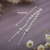 Xerling Boho Rhinestone Forehead Headpiece Head Chain Clip Crystal Pendant Hair Accessories for Festival Bridal Wedding Head Jewelry (Silver) view 4