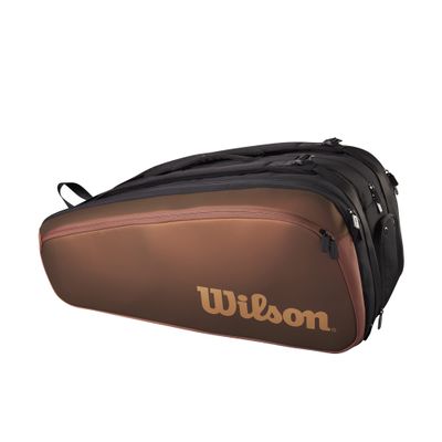 Wilson Pro Staff V14 Super Tour Tennis Racket Bag - Brown, Holds up to 15 Rackets