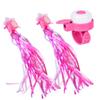 babies /Kids bikes Bell Handlebar Streamers with Tassel Ribbo , bikes Streamers , bikes Scooter Bell hoop with Colorful longer bikes Ribbon Streamer for babies , bikes bell for kids bikes grips handl view 1