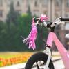 babies /Kids bikes Bell Handlebar Streamers with Tassel Ribbo , bikes Streamers , bikes Scooter Bell hoop with Colorful longer bikes Ribbon Streamer for babies , bikes bell for kids bikes grips handl view 2