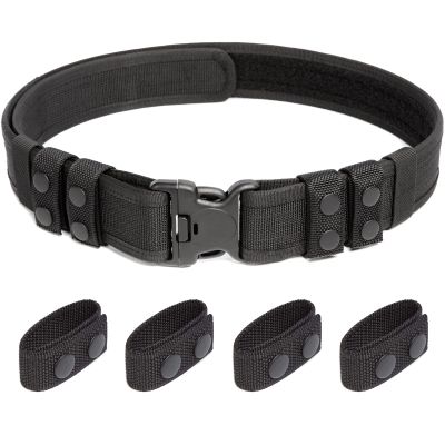 LUITON Tactical Belt for Men Duty Belt 2" Rigger Molle Belt Military Style Belt Police Combat Battle Belt Security Duty Belts with 4 Belt Keepers (40"-47") XL