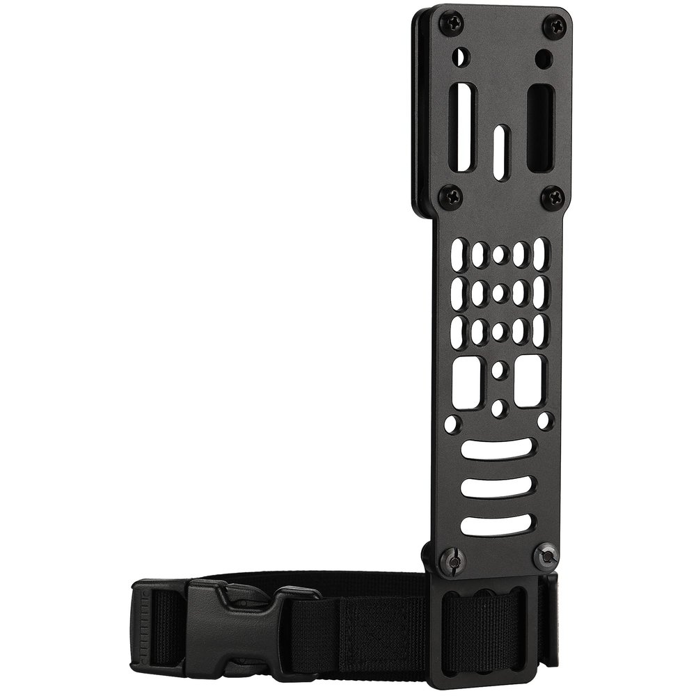 Guayma Drop Leg Holster Adapter Duty Belt Accessories for QLS Kit,Modular Holster Adapter with Thigh Strap Airsoft Tactical Police Gear,BK