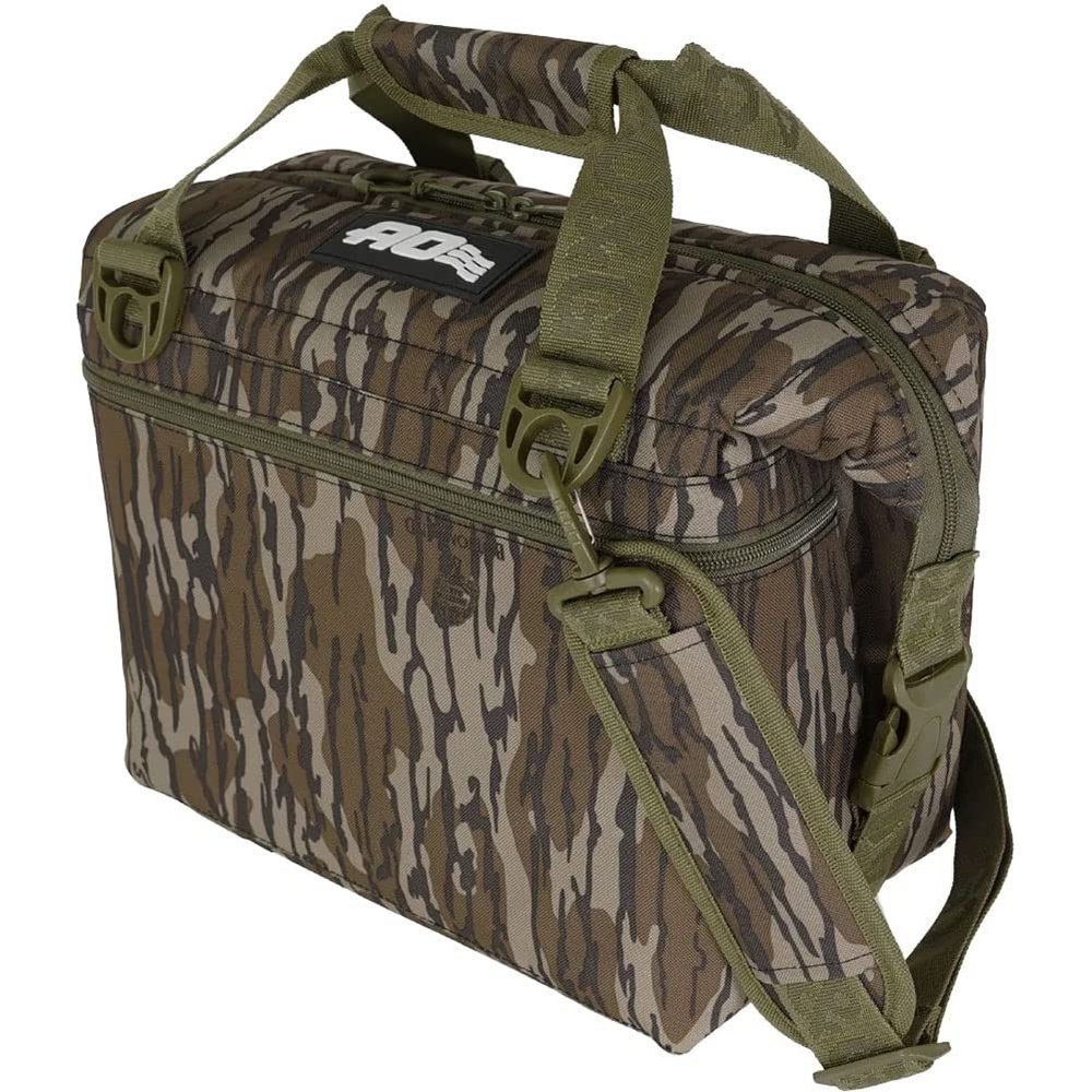 AO Coolers Original Soft Cooler with High-Density Insulation, Mossy Oak Bottomland, 24 Pack