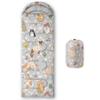BSNTHO Cute Cat Printed Camping Sleeping Bags,3 Season Warm & Cool Weather,Lightweight,Waterproof Sleeping Bags for Adults & Kids,Traveling,and Outdoors,Camping Gear Equipment,31x90inch view 1