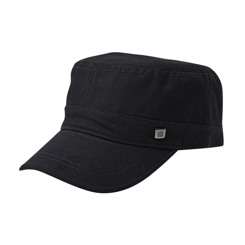 Casual Mens Fashion Cotton Flat Top Baseball Caps Sunshade Washing Hat Hiking Hat (Black, One Size)