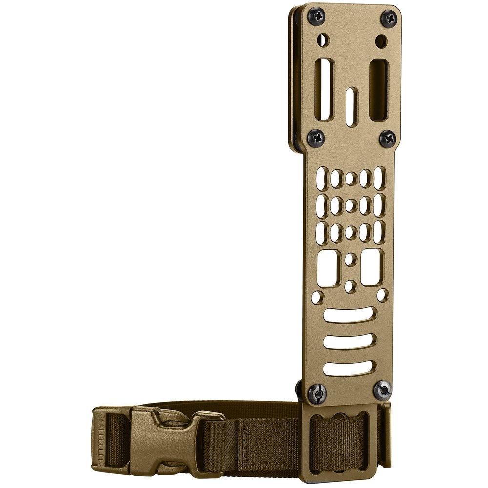 Guayma Drop Leg Holster Adapter Duty Belt Accessories for QLS Kit,Modular Holster Adapter with Thigh Strap Airsoft Tactical Police Gear,Tan