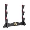 GUIIYLGG Sword Holder Japanese Velvet Padded Katana Stand Samurai Display Rack Support All Tanto Sword yin and yang 3 Tier view 1
