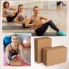 6 Pieces Cork Yoga Brick 9 x 6 x 3 Inches Non Slip Cork Yoga Block Gymnastic Yoga Cube Bricks Supportive Stretching Blocks for Exercise Pilates Workout Fitness Meditation Stability view 2