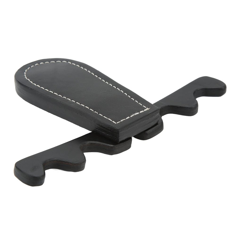 Diydeg Pool Stick Holder, Portable Collapsible Cue Rest Cue Stick Holder Holds 4 Cues Against Table, Saddle Leather Billiard Cue Rack Pool Cue Holder Claw for Pool Table, Bar and Chair