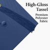 Happy Secret Unisex Shiny Graduation Cap for Kids, Kindergarten & Preschool, with 2026 Tassel and Year Charm Navy view 2