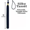 Happy Secret Unisex Shiny Graduation Cap for Kids, Kindergarten & Preschool, with 2026 Tassel and Year Charm Navy view 4
