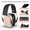 ucho 34dB Slim Noise Shooting Ear Protection - Special Designed Ear Muffs Lighter Weight & Maximum Hearing Protection (Pink) view 2